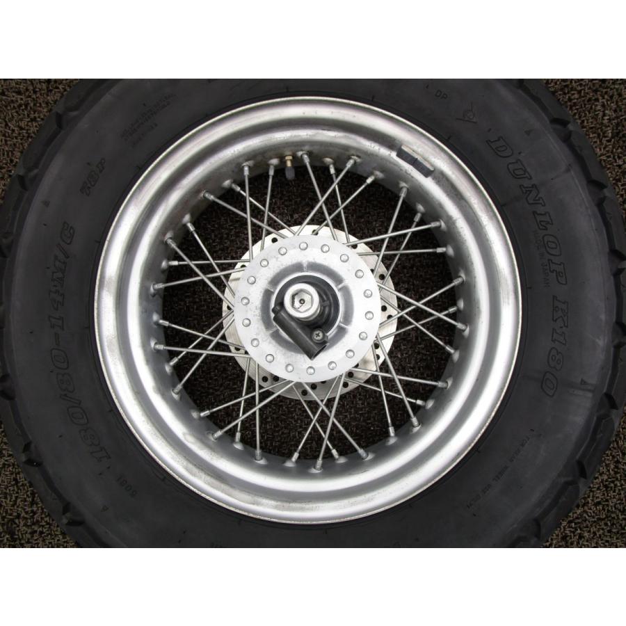 バンバン200 フロントホイール ディスク 太足 □B7187！アクスル