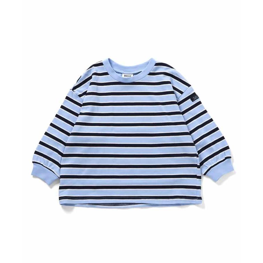 無地・ボーダーTシャツ　BREEZE J106926　サックス |  | 01