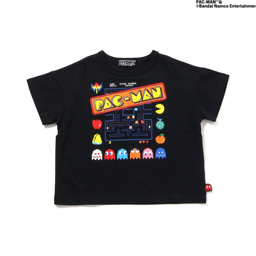 パックマンコラボTシャツ BREEZE J307666 ブラック オフホワイト
