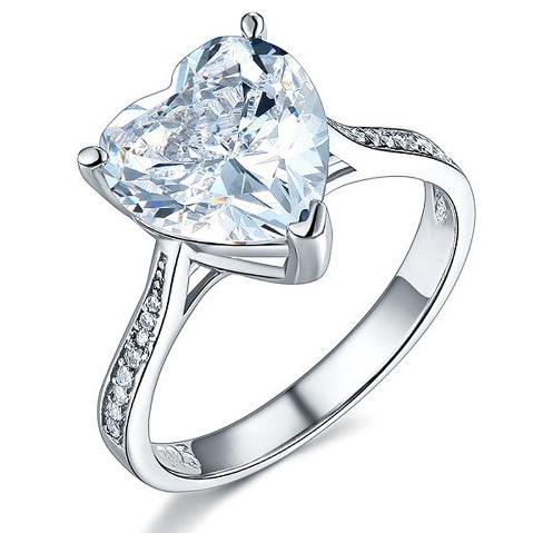ハートシェイプ 指輪 リング ハート型 婚約指輪 ハート型 かわいい おすすめ 人気 Accessories Ring Heart001 Monacofashionヤフー店 通販 Yahoo ショッピング