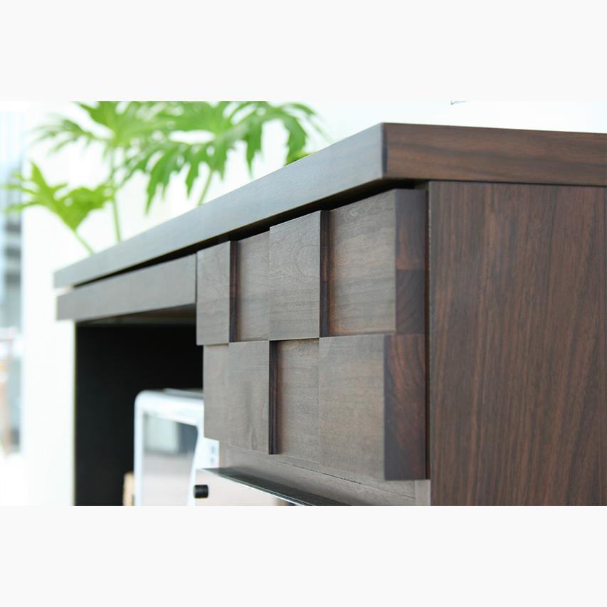 GART（ガルト） キッチンカウンター 120 収納 完成品 食器棚 コルク120