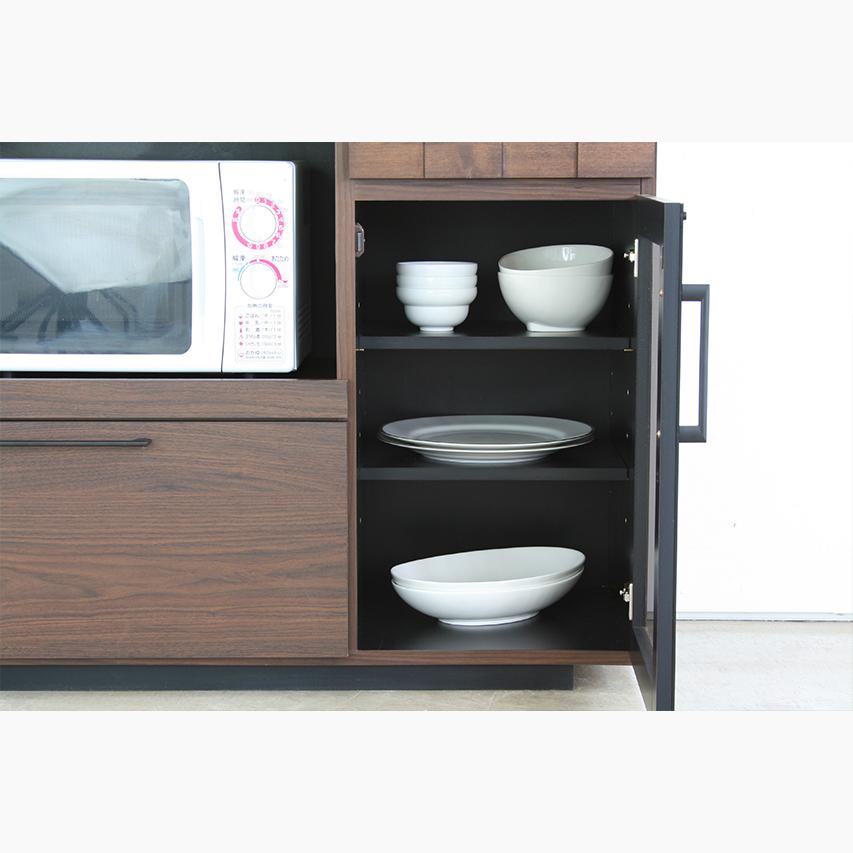 GART（ガルト） キッチンカウンター 120 収納 完成品 食器棚 コルク120