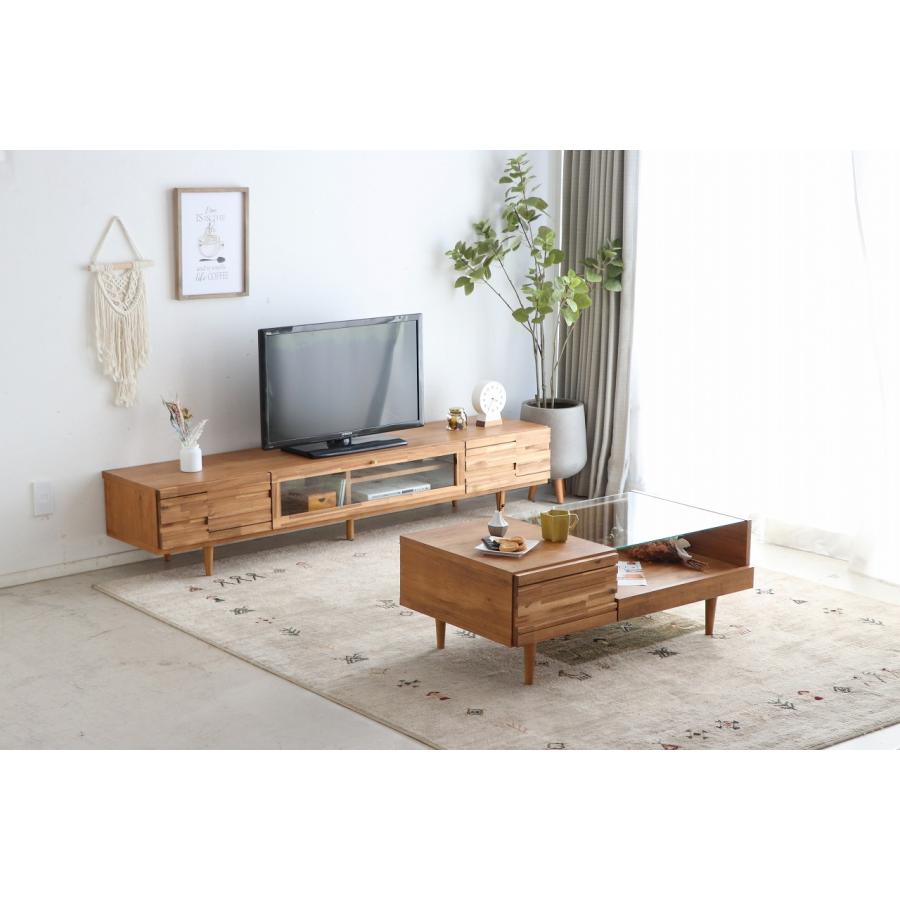 180cm幅TVボード テレビ台 ローボード ライトブラウン テレビボード