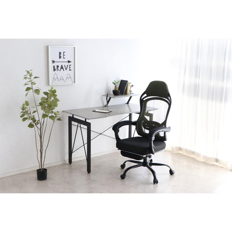 オフィスチェア メッシュ チェア リクライニング フットレスト