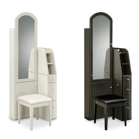 本日価格！！ サンキコーポレーション BELC ベルク 60 ドレッサー　ホワイト　ダークブラウン コンセント付き　おしゃれ　大容量収納付き 【5776348623】(20670円)