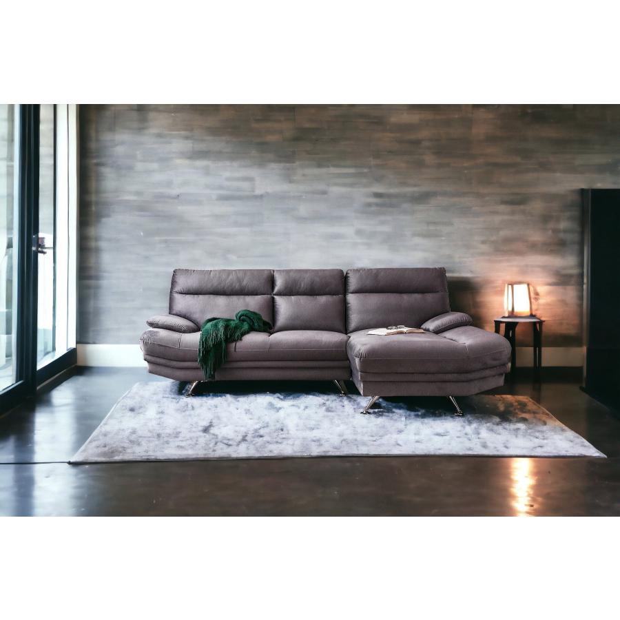 総革 高級カウチソファ ☆Nouvo ヌーヴォ②☆ 350 4人掛け ヌーボ カウチソファー ファブリックソファー シェーズソファー