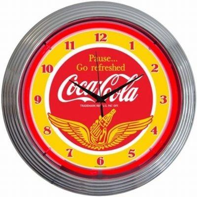 Coca-Cola レトロ壁掛け時計 Amazon.co.jp: コカ・コーラ ネオン クロック レトロ 壁掛時計