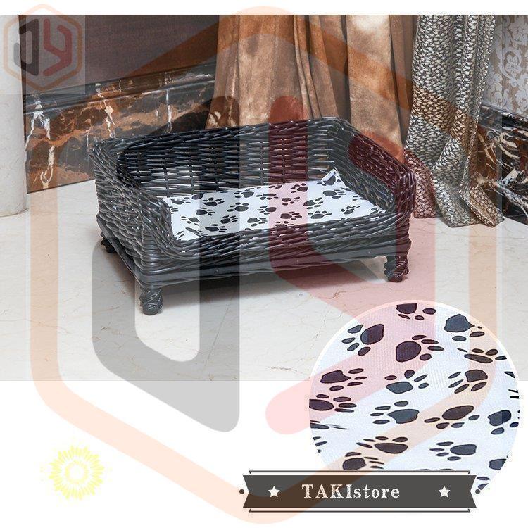 ペットベッド 耐噛み 藤ベッド マット 和式 ひんやり 犬用 犬マット 夏 クッション ペットソファ ござ 四季 寝床 猫用 手作り 編み物 大型犬 中型犬 