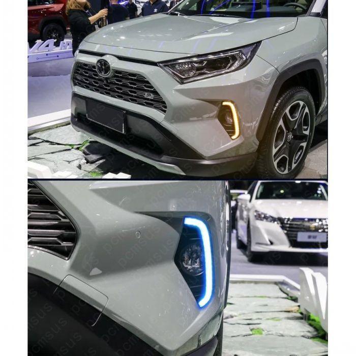 本格派ま！ 新型 RAV4 50系 3色 LEDデイライト ウインカー機能内蔵 減