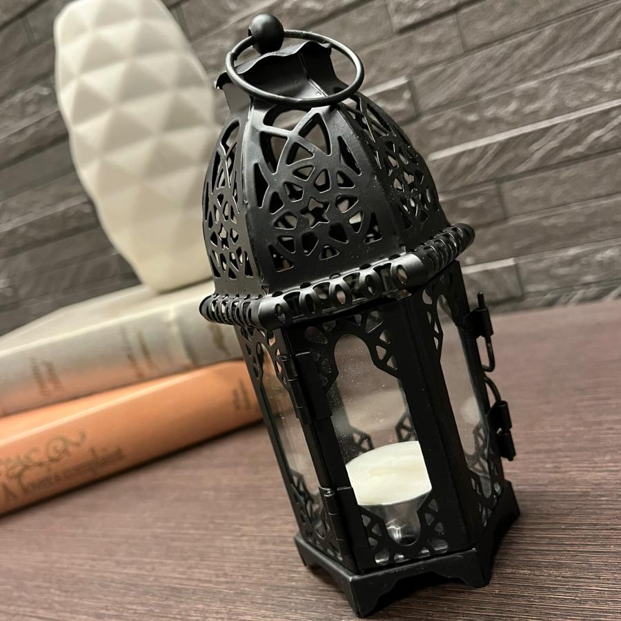 キャンドルホルダー ランタン アンティーク レトロ ティーライト オシャレ照明 アイアン インテリア アロマ | ブランド登録なし | 12