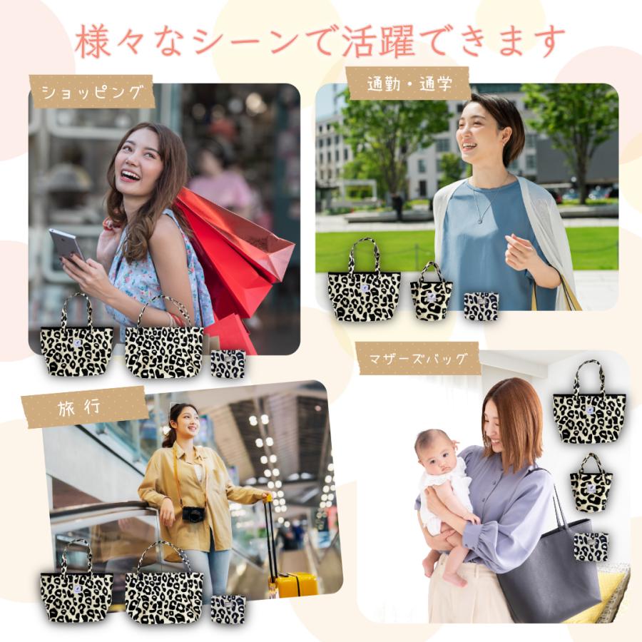 トートバッグ レディース 軽量 ミニ バケツバッグ キャンバス 韓国風 ヒョウ柄 おしゃれ ランチバッグ コンパクト レオパード | ブランド登録なし | 06