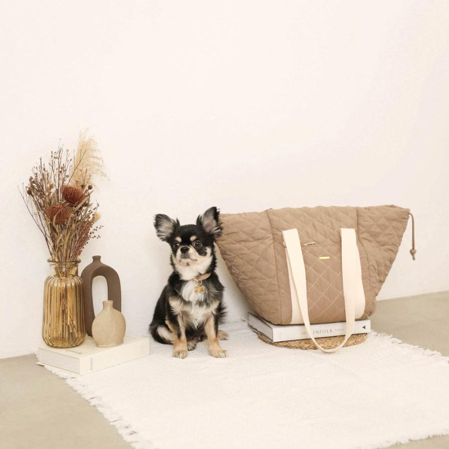 モンシェリ犬用メッシュキャリーバッグ アイボリー