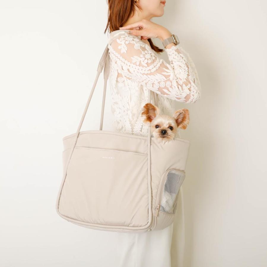 ペット用 キャリーバッグ ベージュ　moncheri M moncheri（モンシェリ） 犬 キャリーバッグ トートキャリー かわいい
