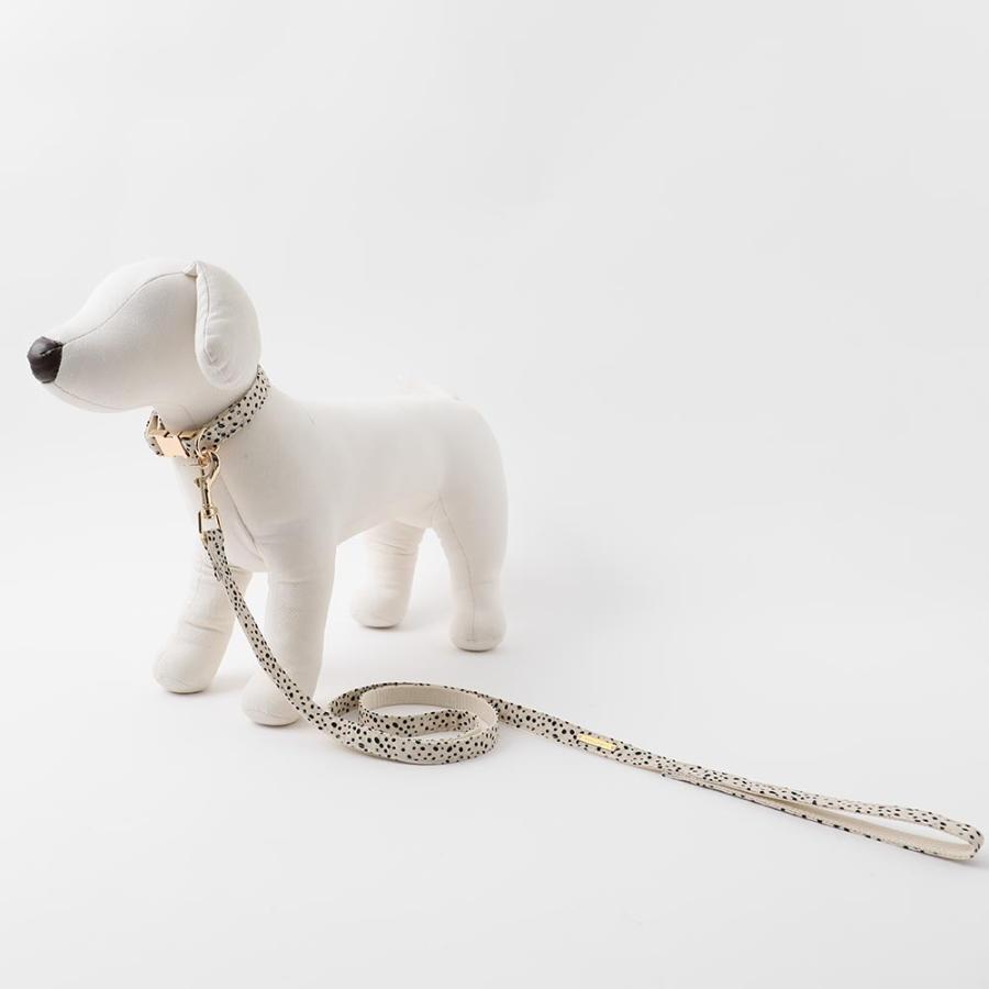 ダミエデザイン　小型犬　首輪　リード　セット　アズール moncheri（モンシェリ） 犬 首輪 カラー ペット用 かわいい おしゃれ
