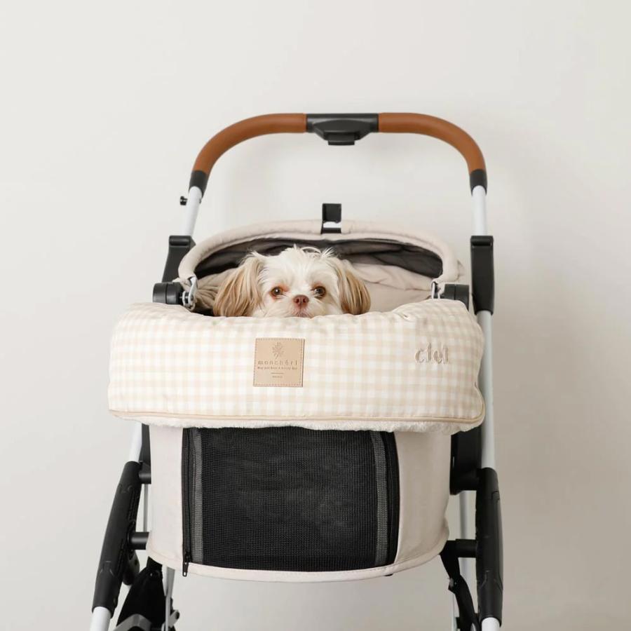 moncheri カートクッション あごのせ 犬 お出かけ ペットカート
