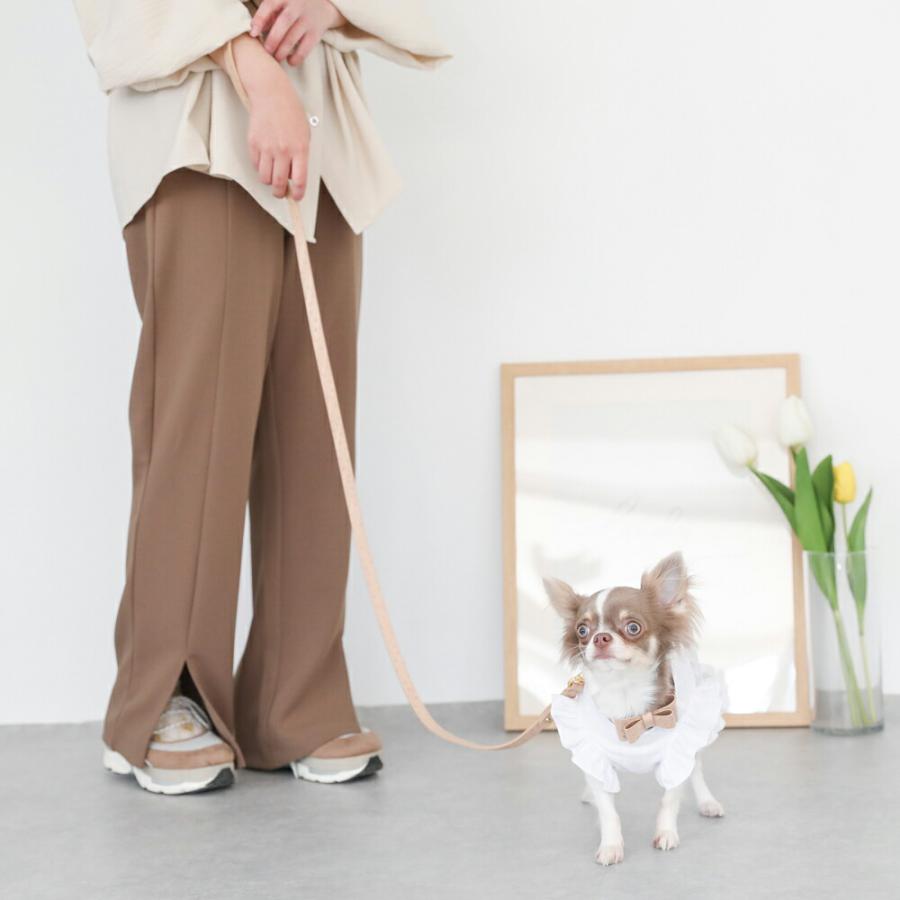 犬 リード かわいい おしゃれ 小型犬 中型犬 犬 長い 子犬 飛び出し防止 散歩 moncheri モンシェリの画像