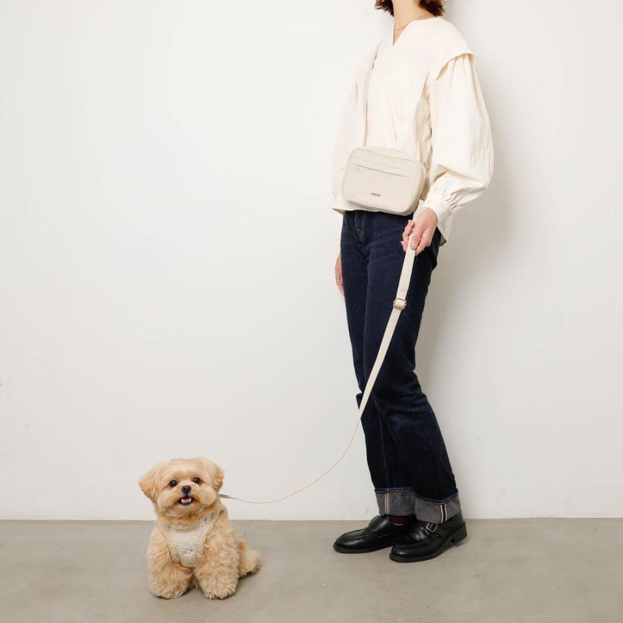 犬 リード かわいい おしゃれ 小型犬 中型犬 リード  飛び出し防止 お散歩 お出かけ 旅行 ポーチ お散歩バッグ moncheri モンシェリの画像