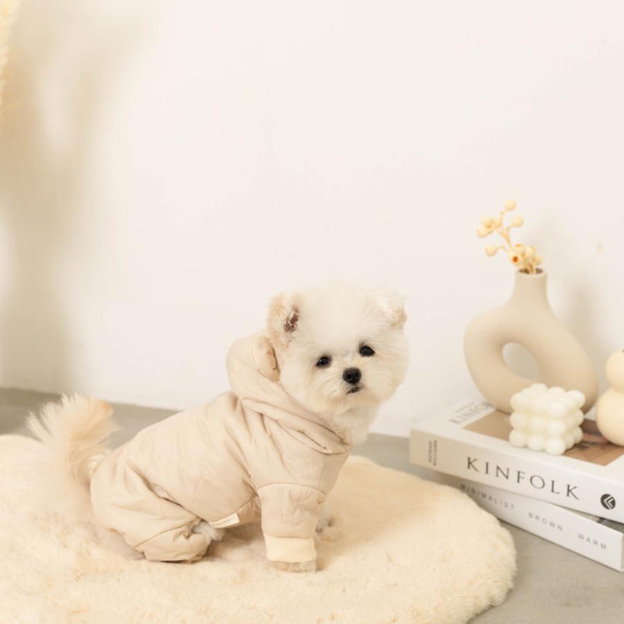 モンシェリ moncheri ダウン くま耳 M 冬服 犬服 犬用ダウン