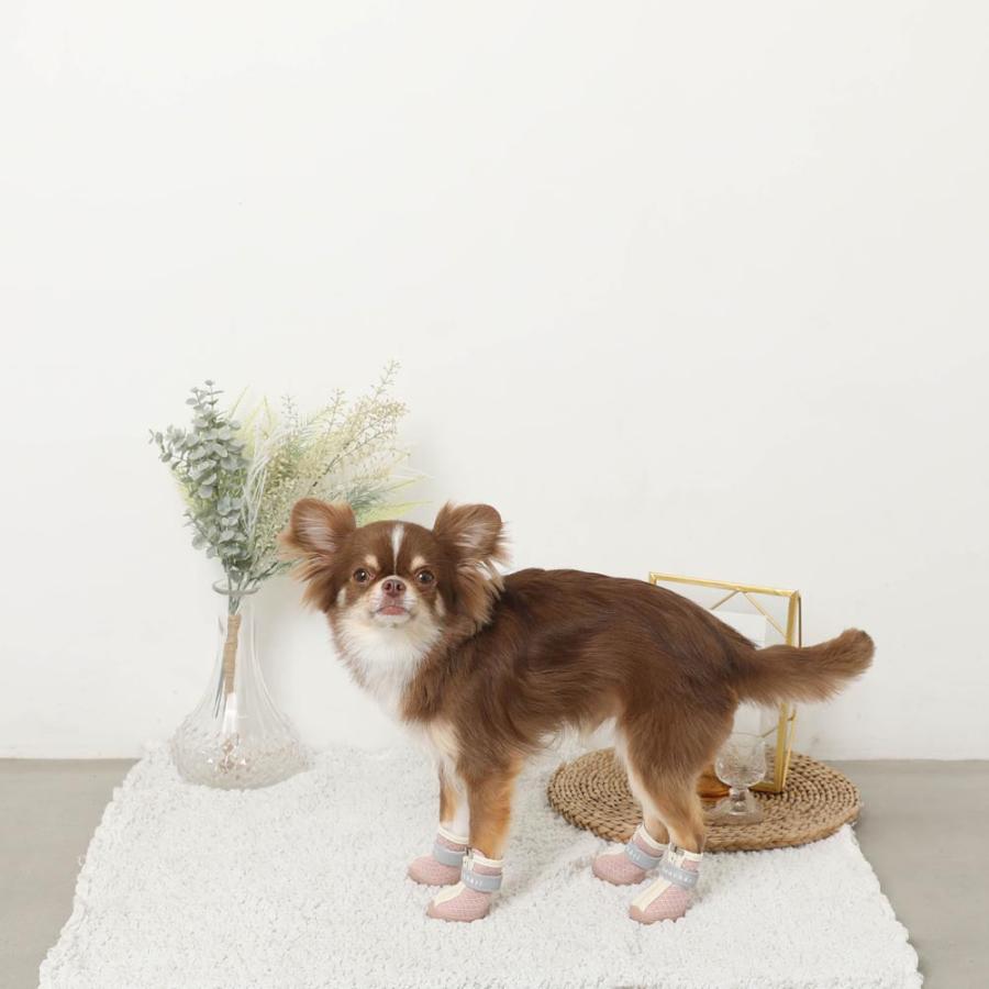 moncheri（モンシェリ） 犬 シューズ メッシュ 脱げない 通気性 肉球