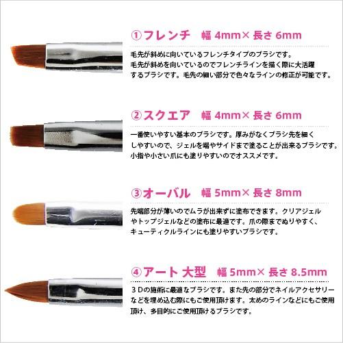 ジェルネイルネコポス対応可 SHANTI Brush シャンティブラシ　1本　 今だけ148円 ●ジェルブラシ アートブラシ ネイルアートブラシ ジェル筆｜moncheri-nail｜02