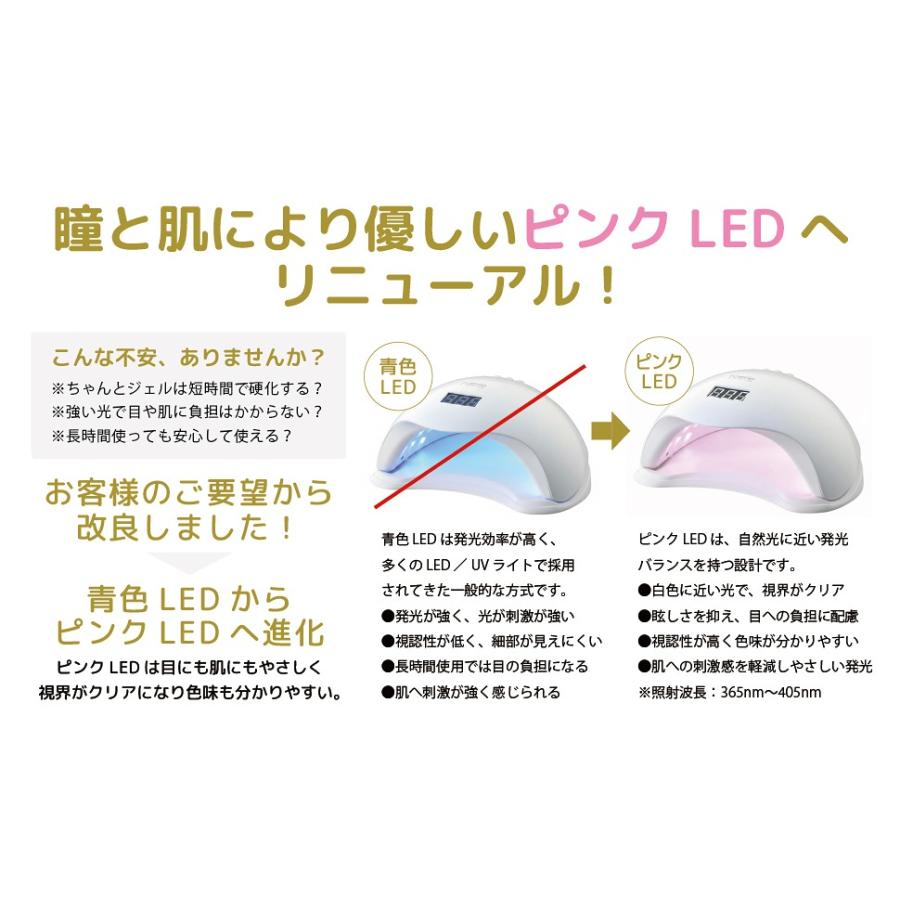 Faerie ジェルネイルライト ネイルライト UV/LED 48w 人感センサー付