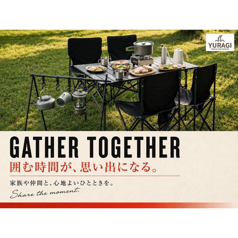 YURAGI アウトドア テーブルセット チェア 7点セット キャンプ