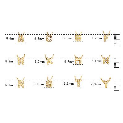【在庫限り】K18ゴールド天然ダイヤモンド プチイニシャルネックレス |  | 03
