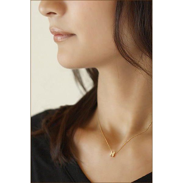 【在庫限り】K18ゴールド天然ダイヤモンド プチイニシャルネックレス |  | 04