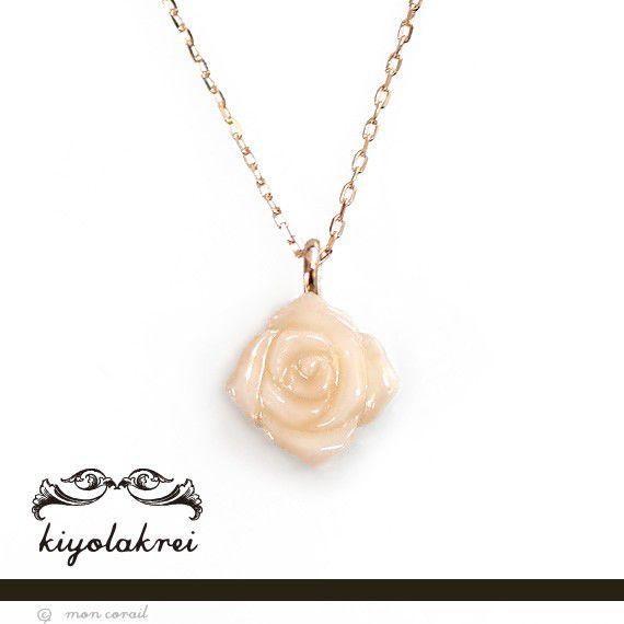 アンティークローズネックレス（ピンク珊瑚） kiyolakrei公式