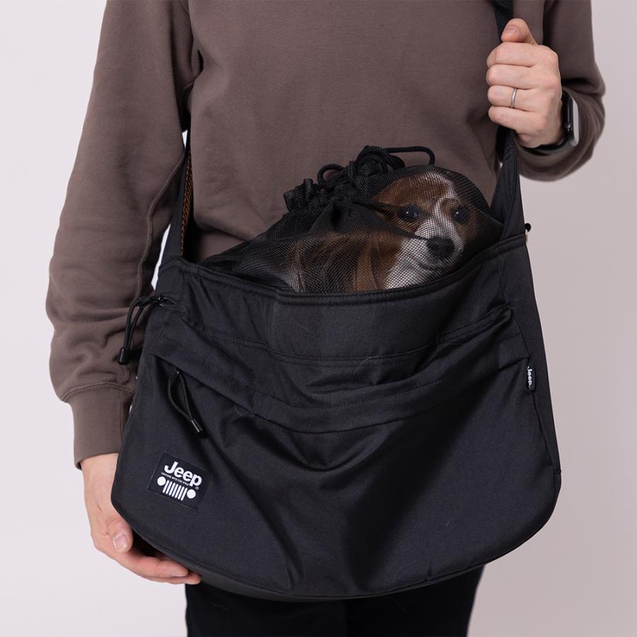 GWポイント5%アップ】JEEP スリングバッグ | 小型犬 中型犬 メッシュ