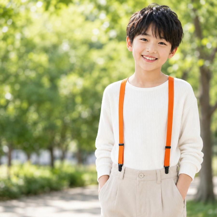サスペンダー 21mm幅 キッズ用 Sサイズ PC樹脂クリップ | パンツ
