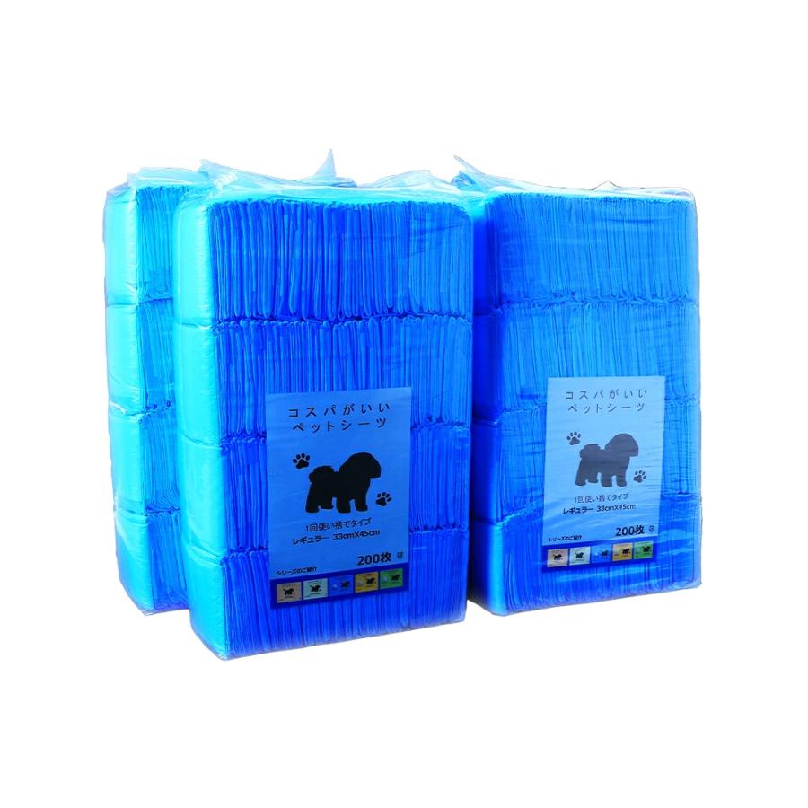 コスパがいいペットシーツ 薄型 レギュラー 200枚・ワイド 100枚