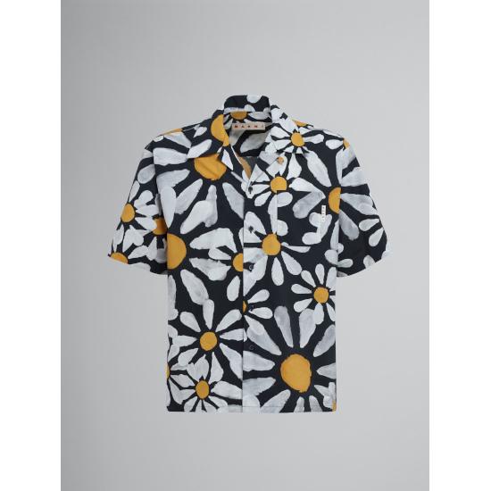 MARNI(マルニ) EUPHORIAプリント ポプリン地ボーリングシャツ BLACK (CUMU0213A0 UTC151)