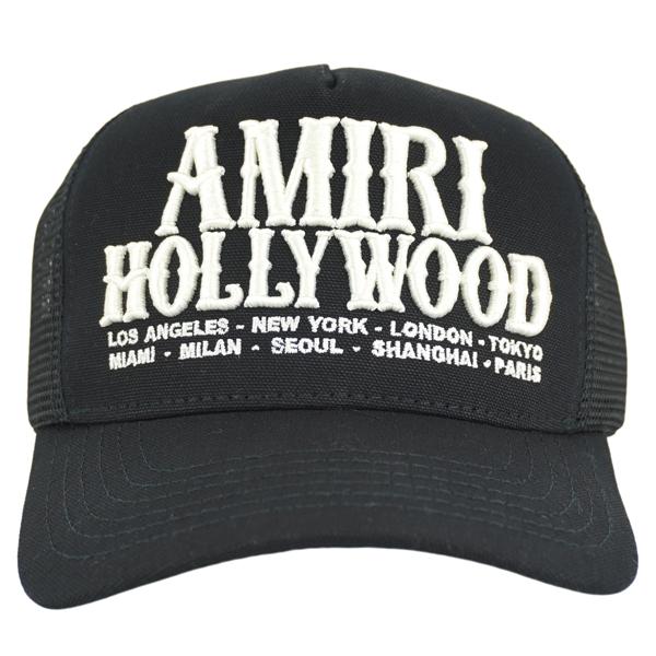 AMIRI（アミリ） HOLLYWOOD TRUCKER HAT/刺繍 ロゴ キャップ