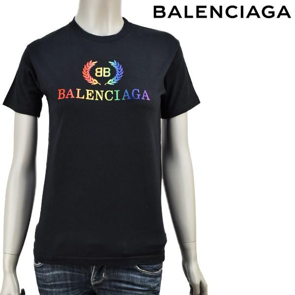 Balenciaga バレンシアガ レインボーロゴ スリム ｔシャツ ブラック Tev53 1000 Www Nlqp Com