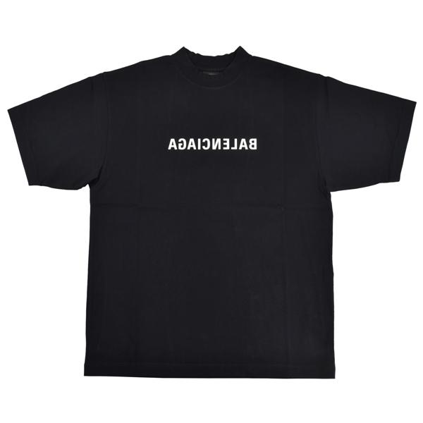 BALENCIAGA バレンシアガ MIRROR LOGO T-SHIRT/ミラー ロゴ プリント Tシャツ/764235 TNVR2 1070｜mondorobe｜04