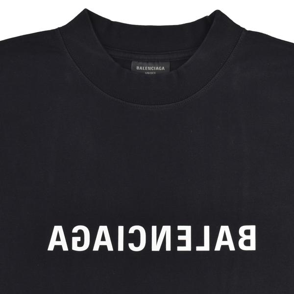 BALENCIAGA バレンシアガ MIRROR LOGO T-SHIRT/ミラー ロゴ プリント Tシャツ/764235 TNVR2 1070｜mondorobe｜07