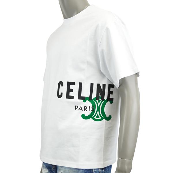 CELINE セリーヌ トリオンフ ロゴ プリント Tシャツ/RX0HV1242  GJL3の画像