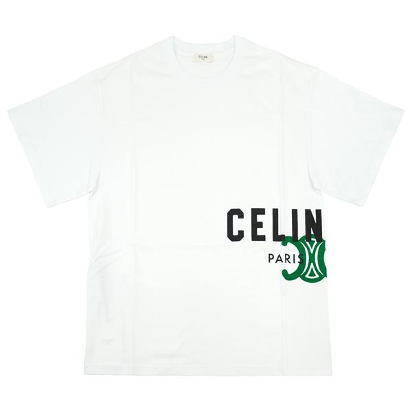 CELINE セリーヌ トリオンフ ロゴ プリント Tシャツ/RX0HV1242  GJL3の画像