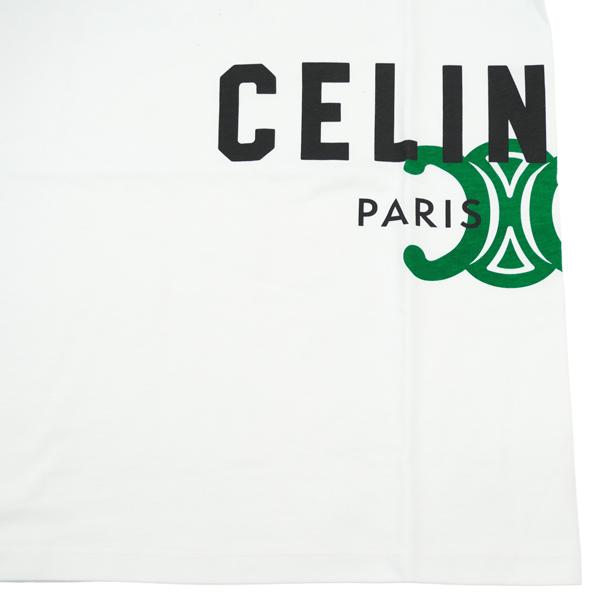 CELINE セリーヌ トリオンフ ロゴ プリント Tシャツ/RX0HV1242  GJL3の画像