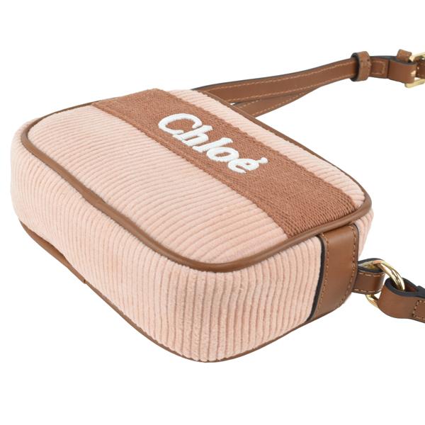 Chloe クロエ LOGO MINI SHOULDER BAG/コーデュロイ ロゴ ミニ Chloe クロエ LOGO MINI SHOULDER BAG/コーデュロイ ロゴ ミニ