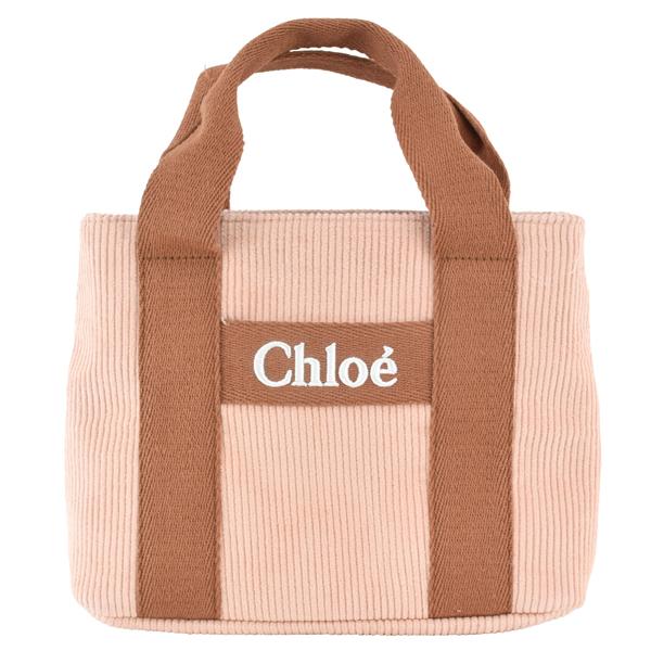 Chloé ロゴ入り トートバッグ ベージュ クロエ Chloe トートバッグ ショルダーバッグ ウッディ スモール