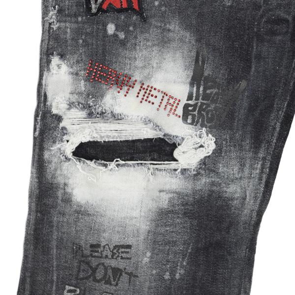 DSQUARED2 ディースクエアード BLACK MESS WASH SKATER JEANS DSQUARED2 ディースクエアード BLACK MESS WASH SKATER JEANS