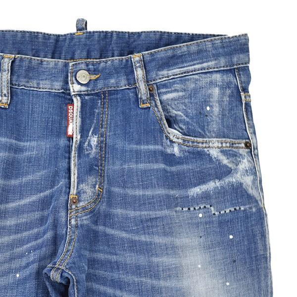 DSQUARED2 ディースクエアード FADED BLUE WASH SKATER ジーンズ DSQUARED2 ディースクエアード FADED BLUE WASH SKATER ジーンズ