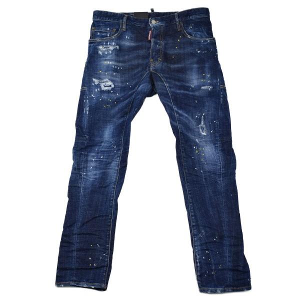 DSQUARED2 ディースクエアード YELLOW RIPPED SPOTS WASH TIDY DSQUARED2 ディースクエアード YELLOW RIPPED SPOTS WASH TIDY