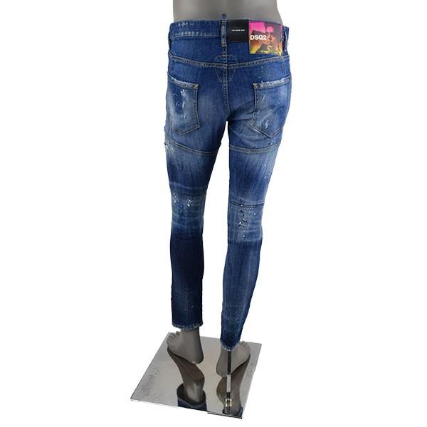 DSQUARED2 ディースクエアード ACID MACULATO WASH TIDY BIKER JEAN