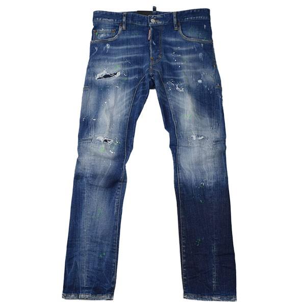 DSQUARED2 ディースクエアード ACID MACULATO WASH TIDY BIKER DSQUARED2 ディースクエアード ACID MACULATO WASH TIDY BIKER