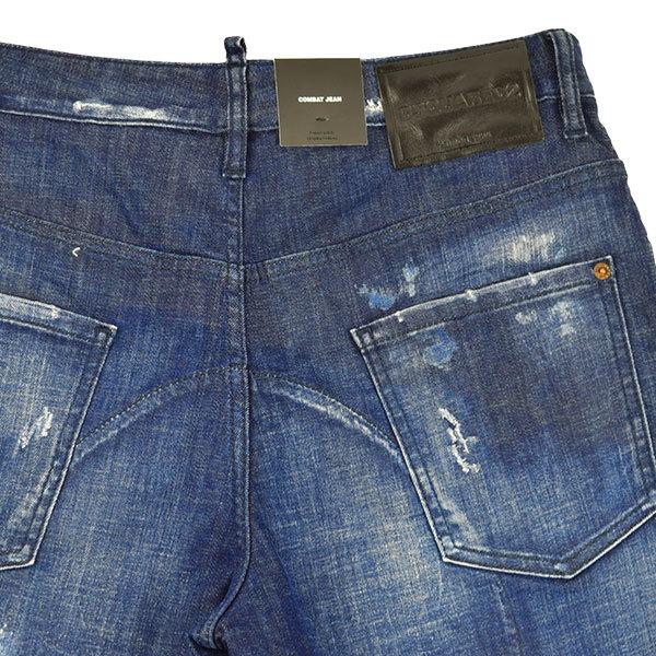 DSQUARED2 ディースクエアード DARK WASH 2 COMBAT JEANS DSQUARED2 ディースクエアード DARK WASH 2 COMBAT JEANS