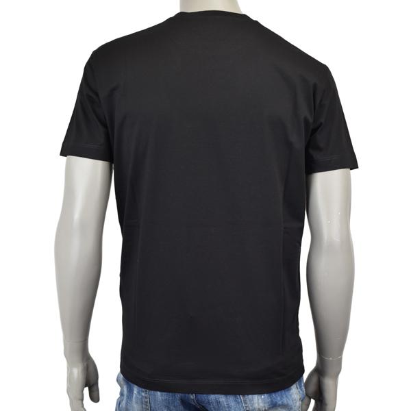 DSQUARED2 ディースクエアード ICON レタリングプリント T-SHIRT/ビッグ アイコン Tシャツ /ブラック