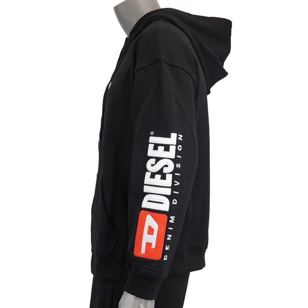 DIESEL ディーゼル S-BOXT-ZIP-HOOD-DIV/刺繍ロゴ ジップパーカー　セットアップ可/A20022 0GEAD 9XX_1